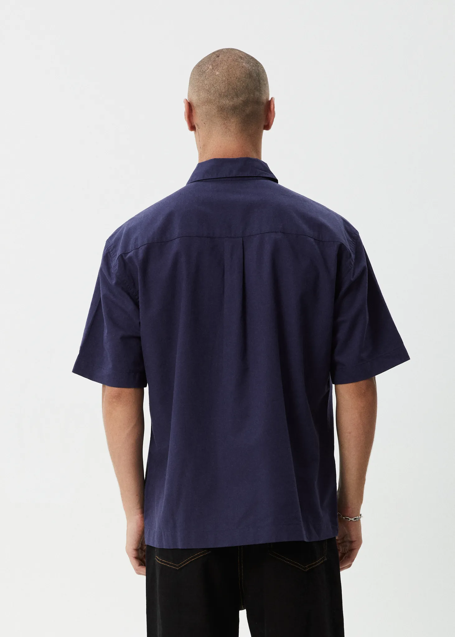 AFENDS Mens Everyday - Short Sleeve Shirt - Deep Sea sold by Afends product image thumbnail 5