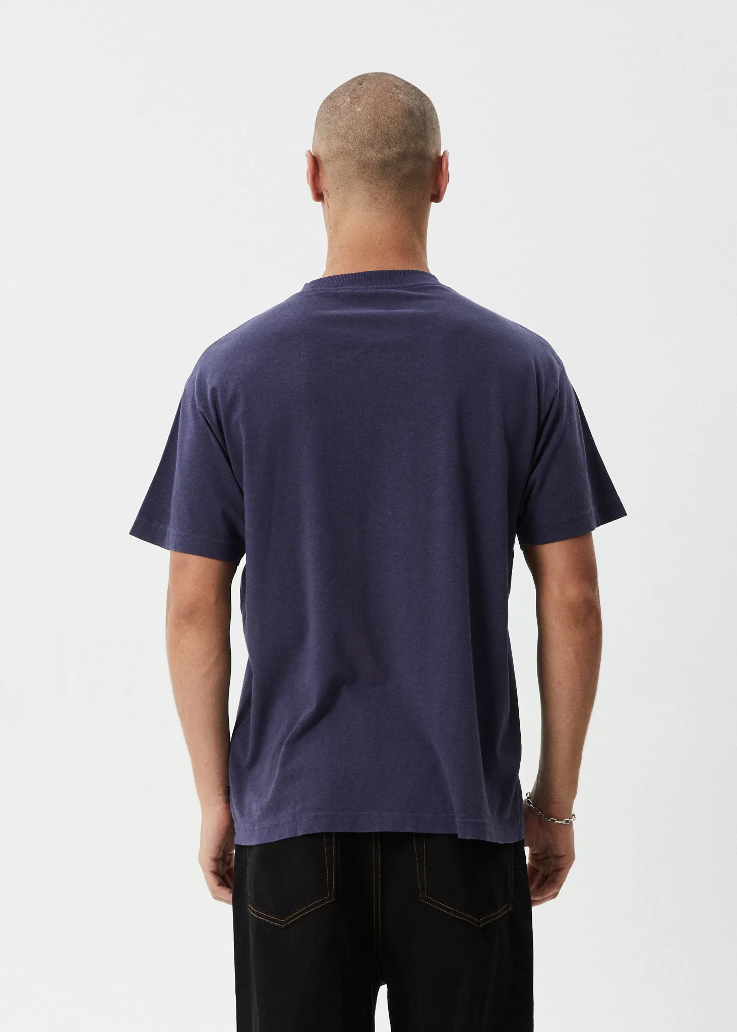 AFENDS Mens Foundation - Boxy Tee - Washed Deep Sea sold by Afends product image thumbnail 5