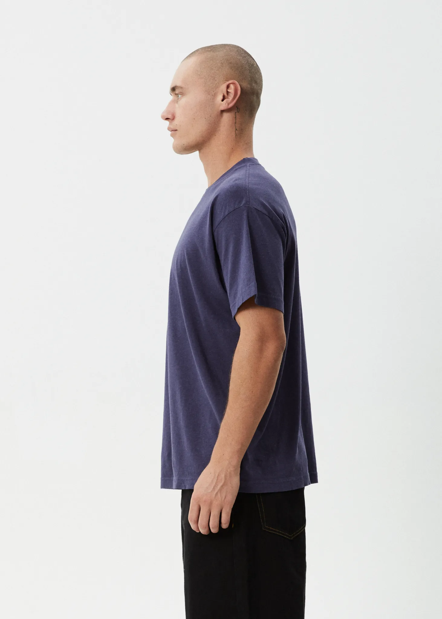 AFENDS Mens Foundation - Boxy Tee - Washed Deep Sea sold by Afends product image thumbnail 4