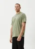 AFENDS Mens Thrown Out - Retro Tee - Oil Green sold by Afends