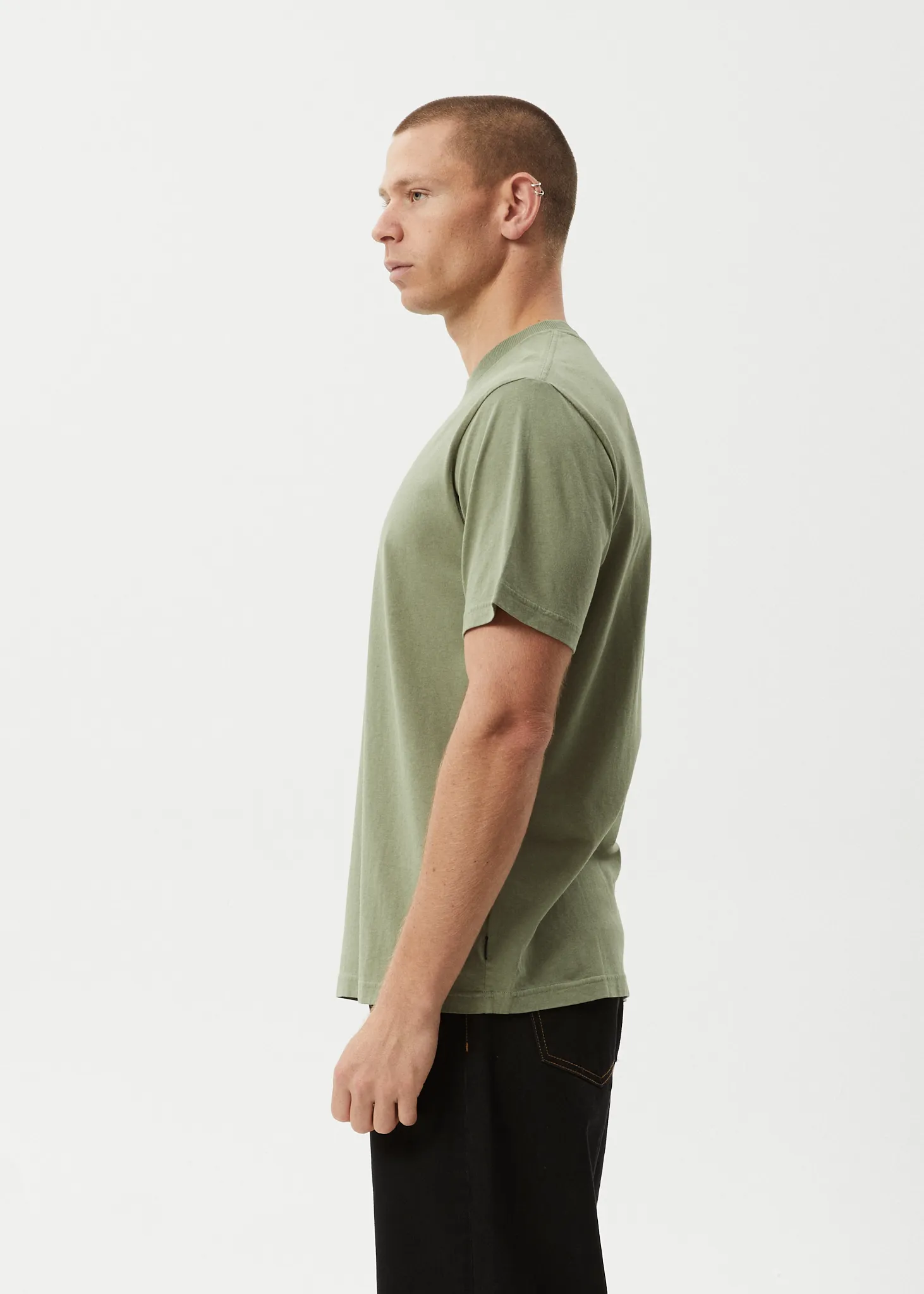 AFENDS Mens Thrown Out - Retro Tee - Oil Green sold by Afends product image thumbnail 4