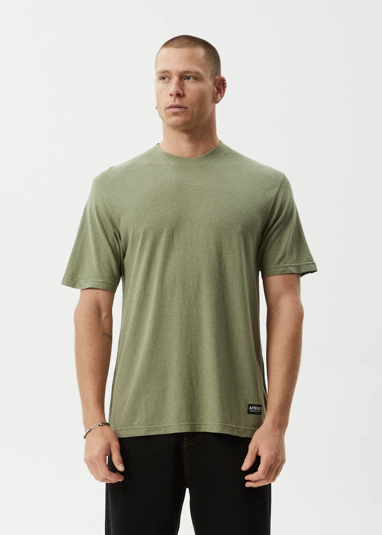 AFENDS Mens Classic - Retro Tee - Oil Green sold by Afends product image thumbnail 2
