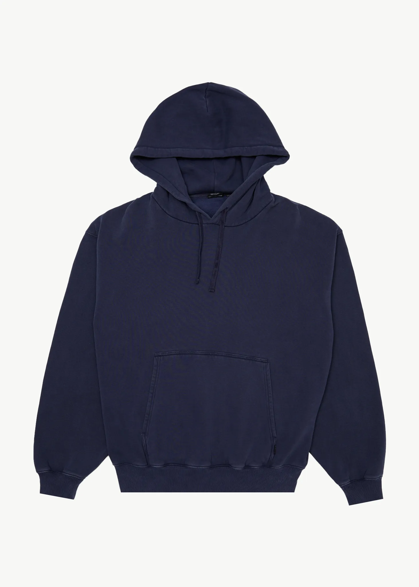 AFENDS Mens Genesis - Boxy Hoodie - Washed Deep Sea sold by Afends