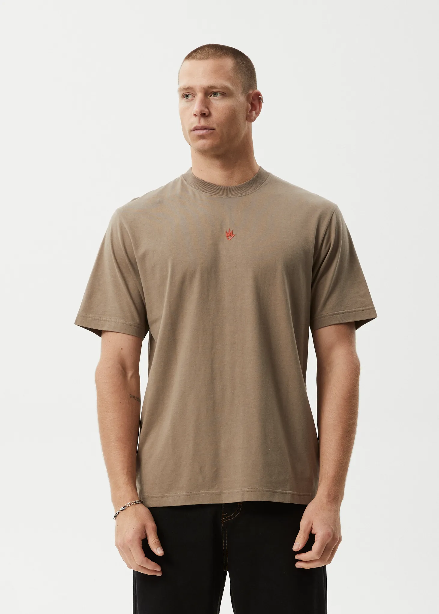 AFENDS Mens Flame - Retro Tee - Fossil sold by Afends product image thumbnail 2