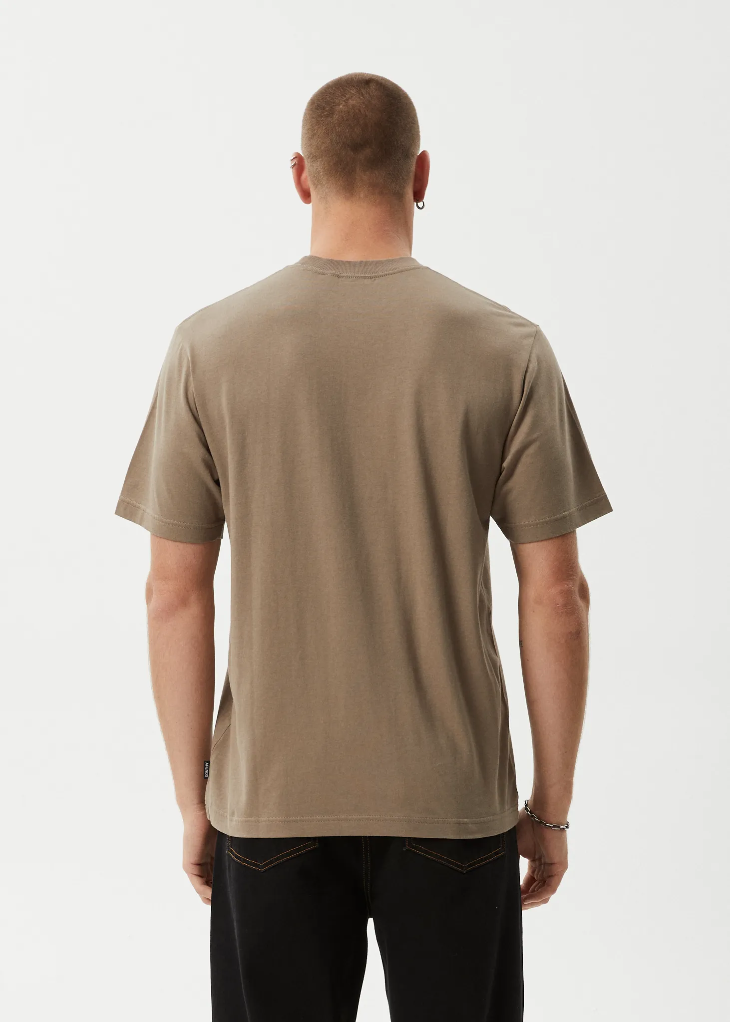 AFENDS Mens Flame - Retro Tee - Fossil sold by Afends product image thumbnail 5