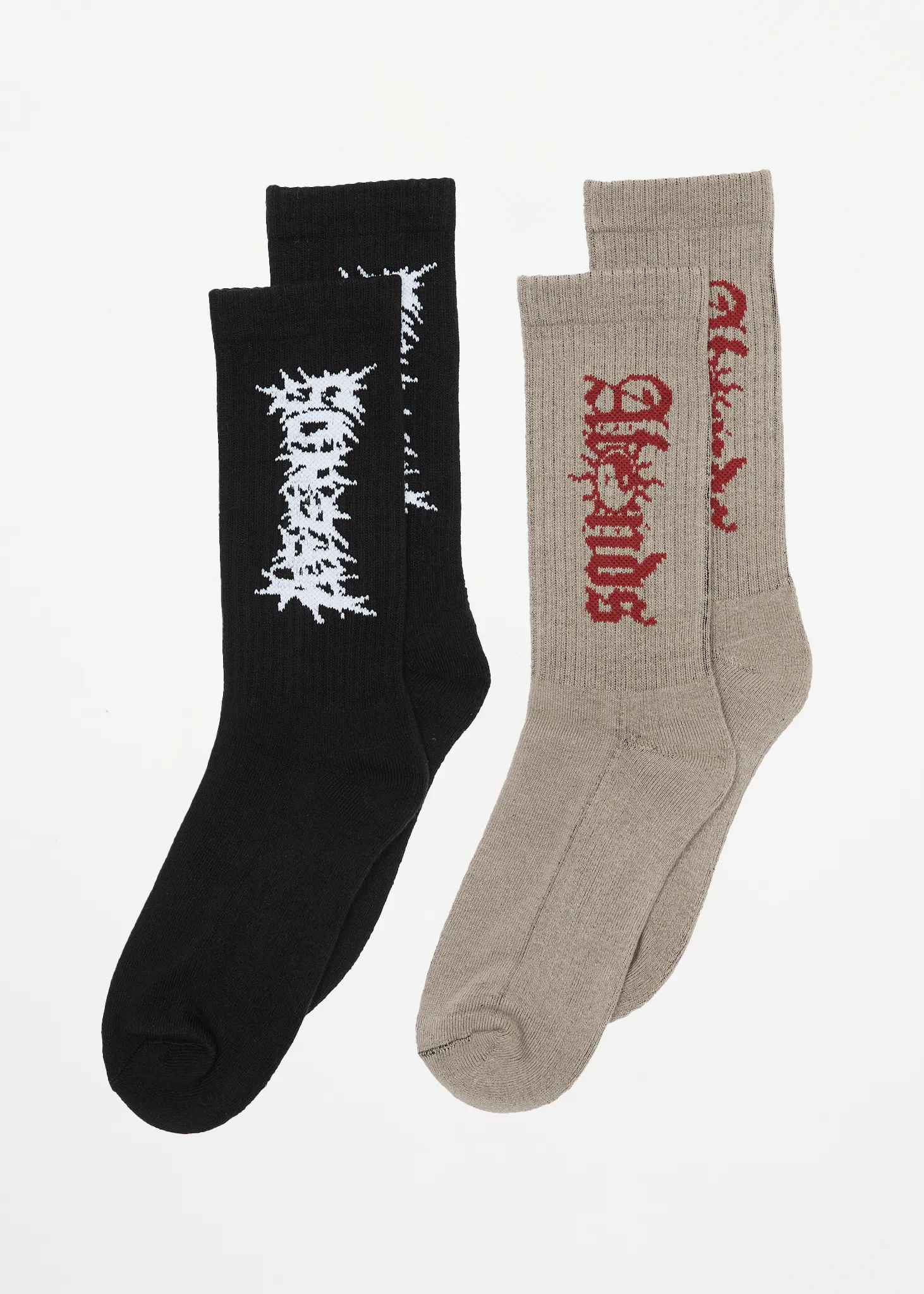 AFENDS Mens Mental Sunbite - Socks Two Pack - Multi sold by Afends