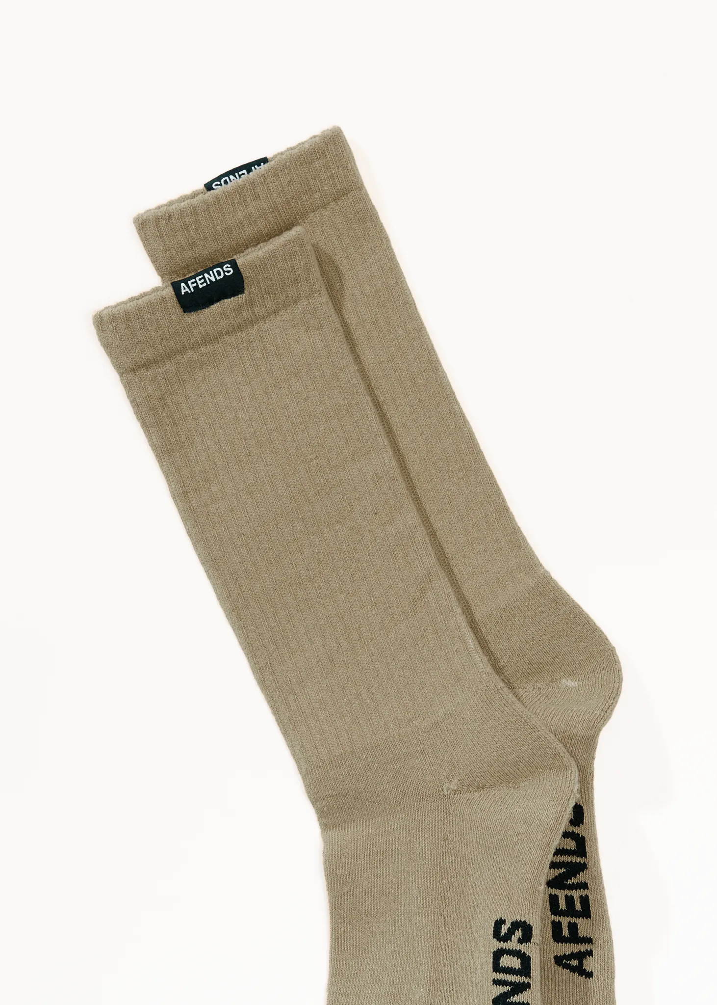 AFENDS Mens Everyday - Socks One Pack - Fossil sold by Afends product image thumbnail 2
