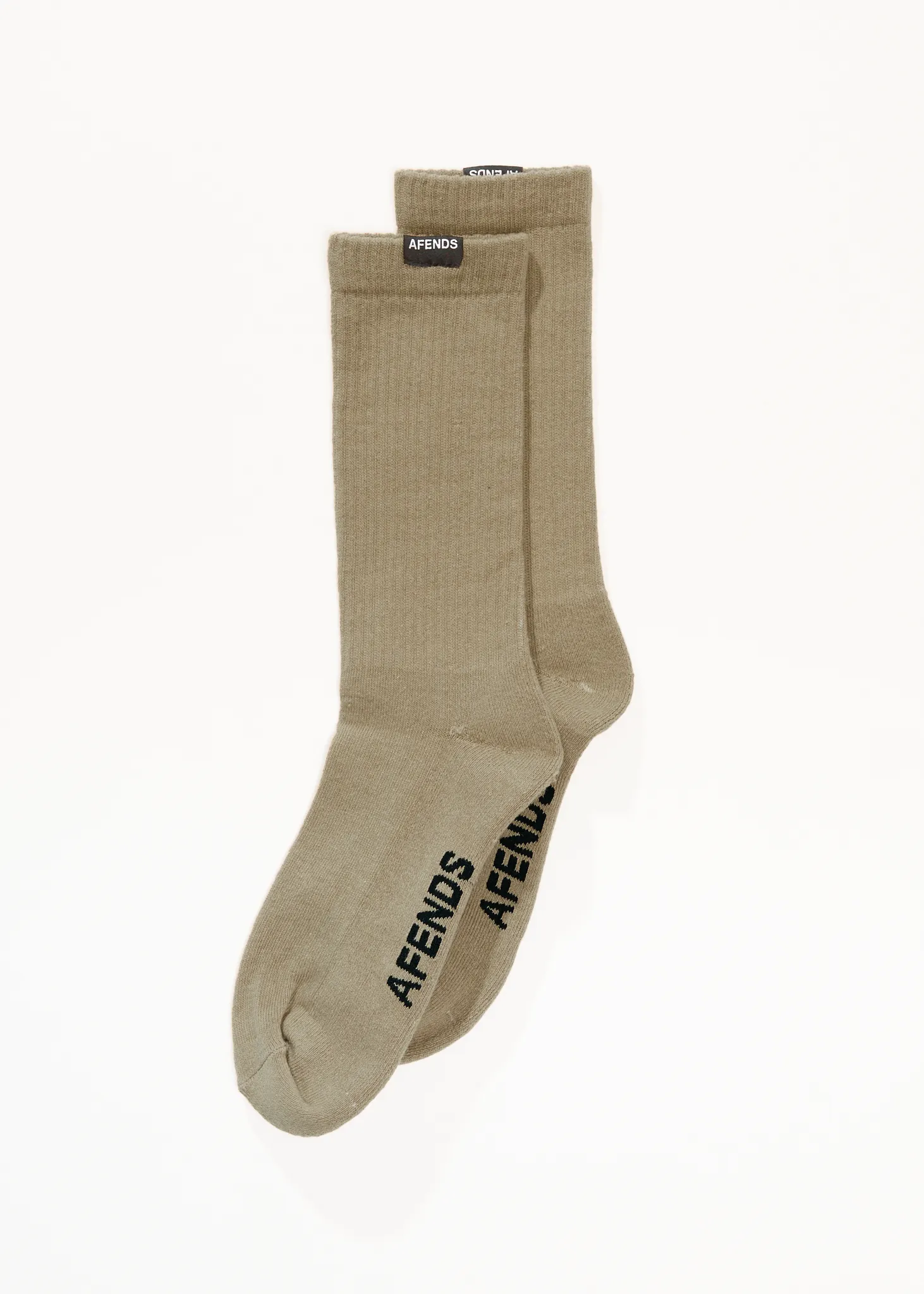AFENDS Mens Everyday - Socks One Pack - Fossil sold by Afends product image thumbnail 3
