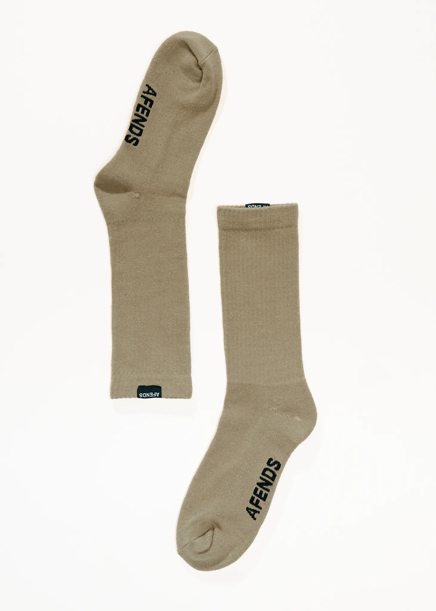 AFENDS Mens Everyday - Socks One Pack - Fossil sold by Afends