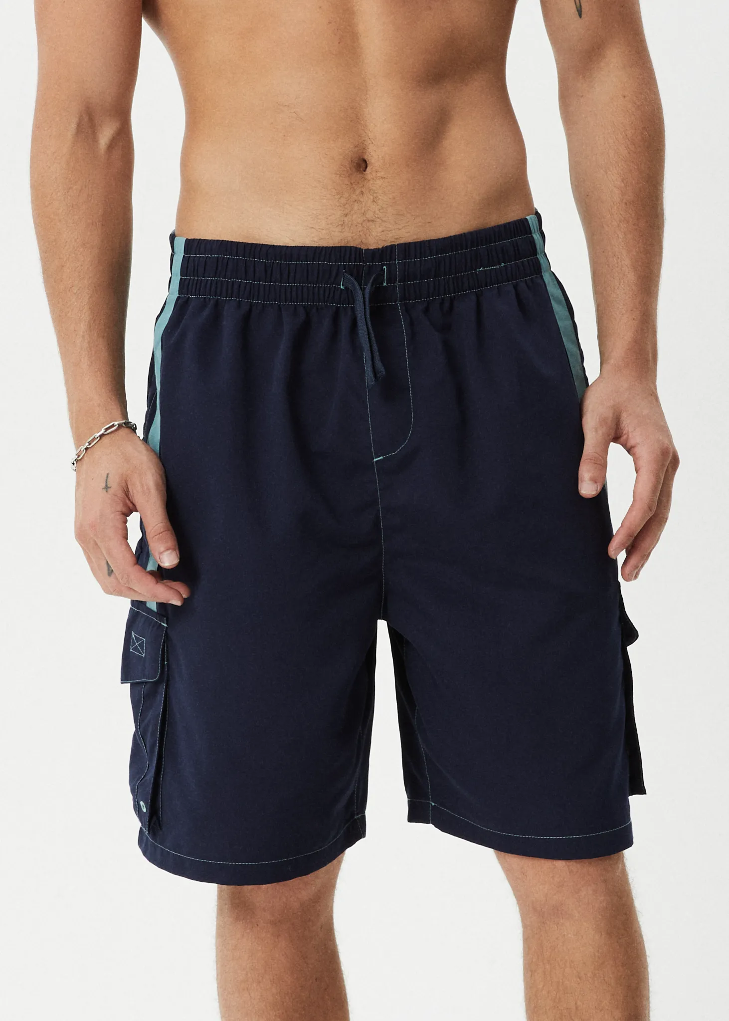 AFENDS Mens House Related - Cargo Swim Short 21" - Deep Sea sold by Afends product image thumbnail 3