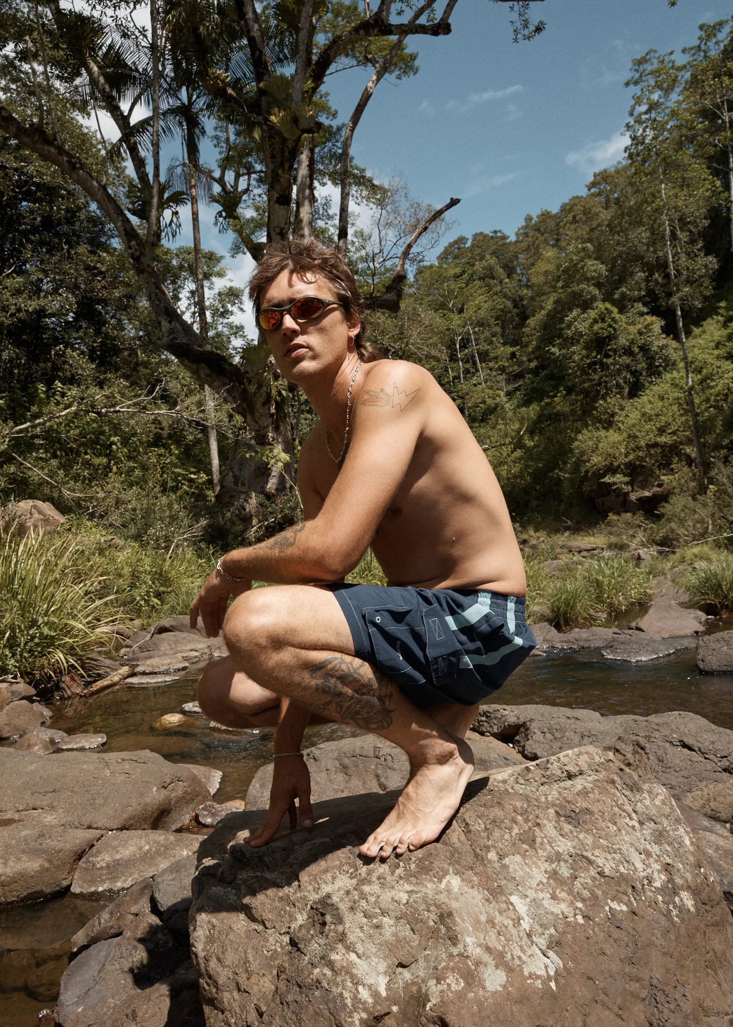 AFENDS Mens House Related - Cargo Swim Short 21" - Deep Sea sold by Afends product image thumbnail 2