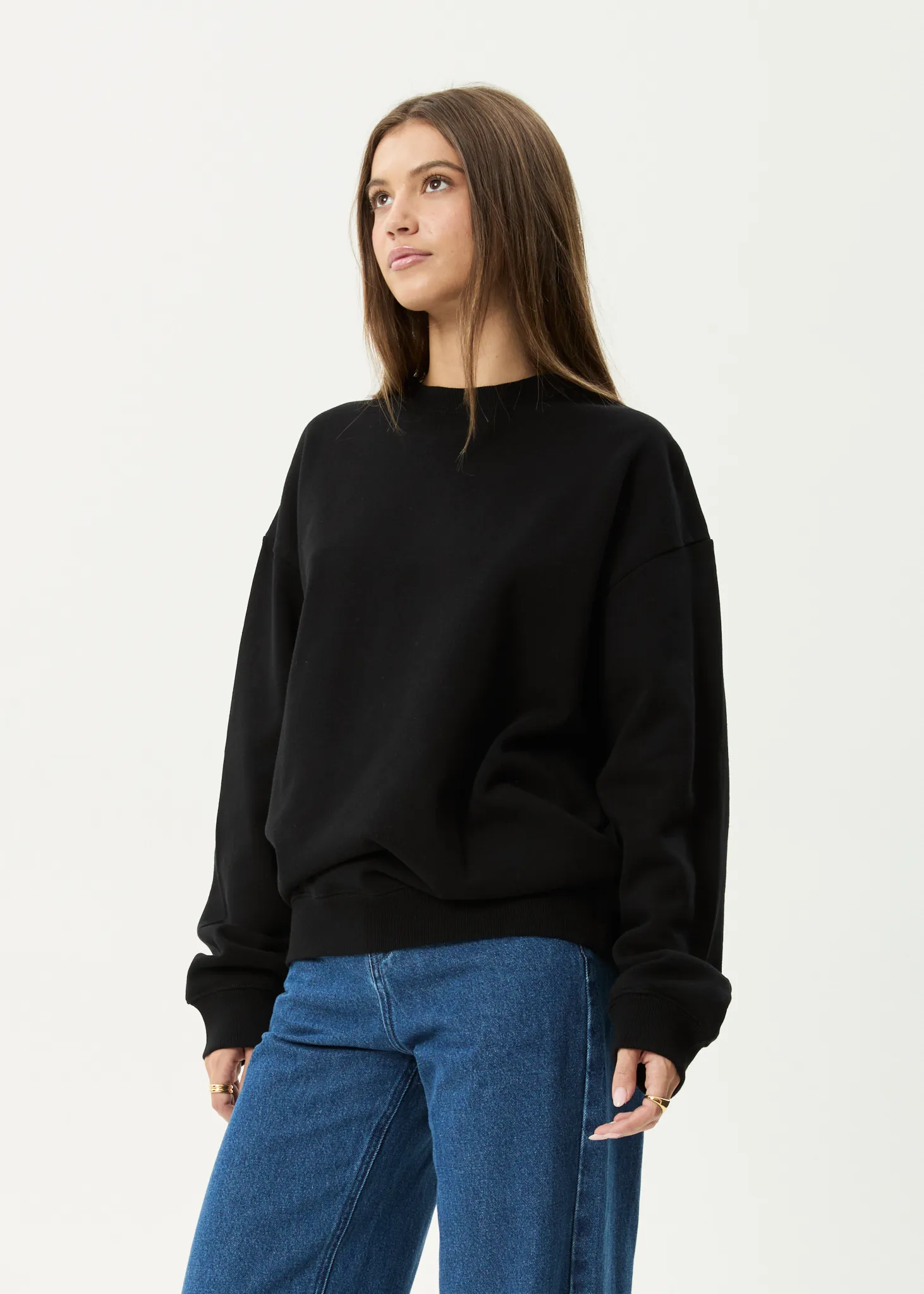 AFENDS Mens Genesis - Crew Neck Jumper - Black sold by Afends product image thumbnail 4