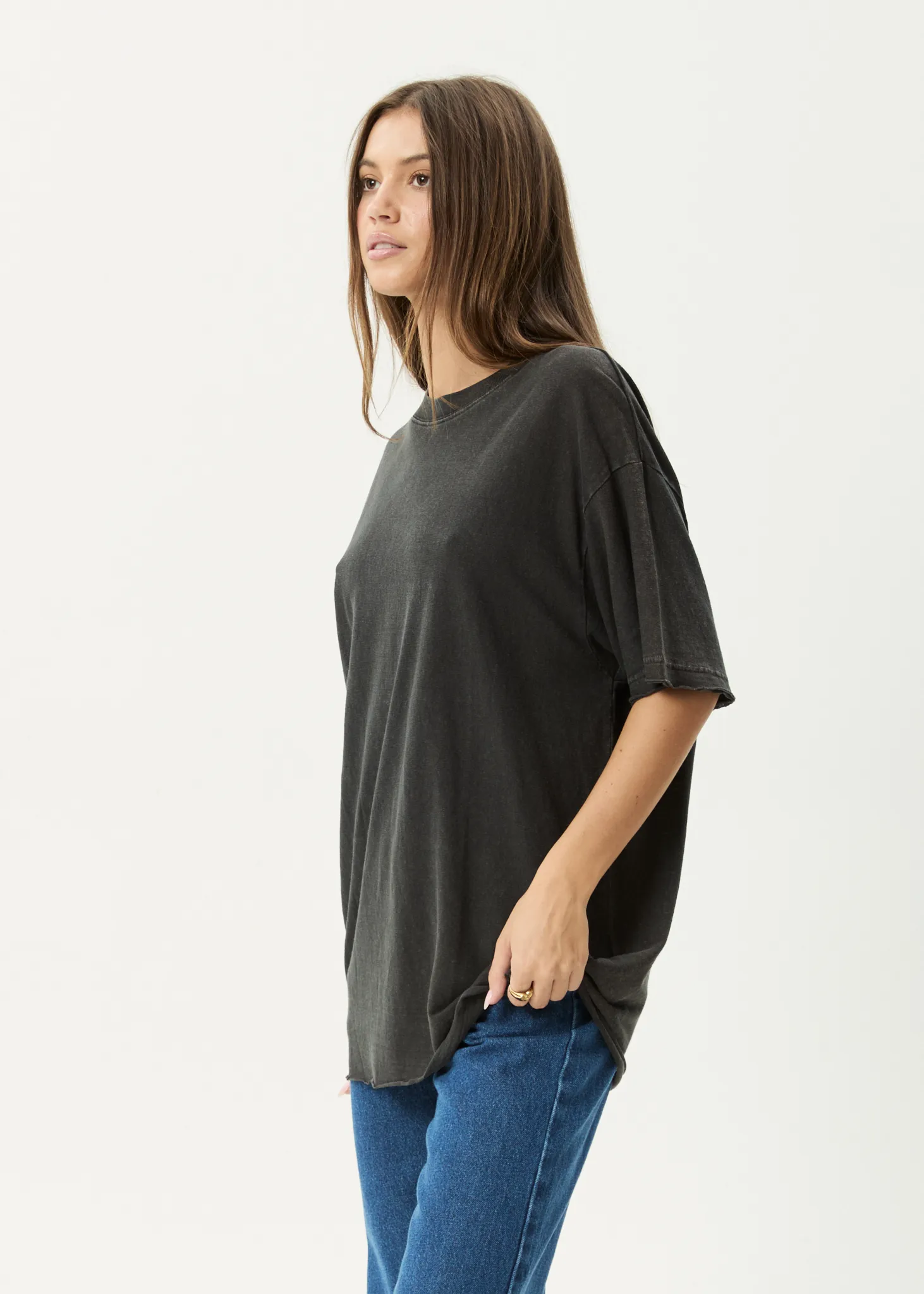 AFENDS Womens Slay - Oversized Tee - Stone Black sold by Afends product image thumbnail 3