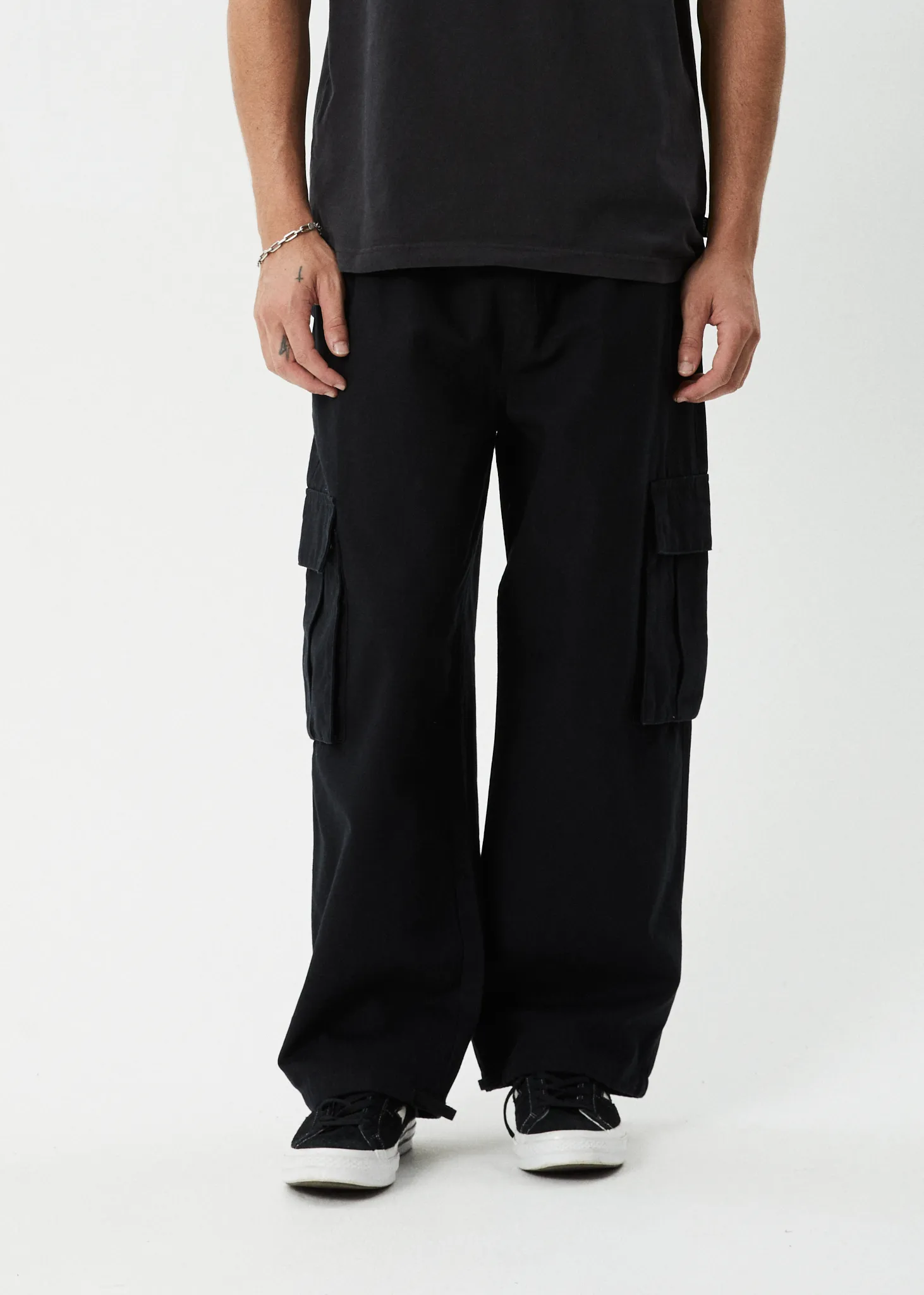 AFENDS Mens Atlas Canvas - Cargo Pant - Black sold by Afends product image thumbnail 2