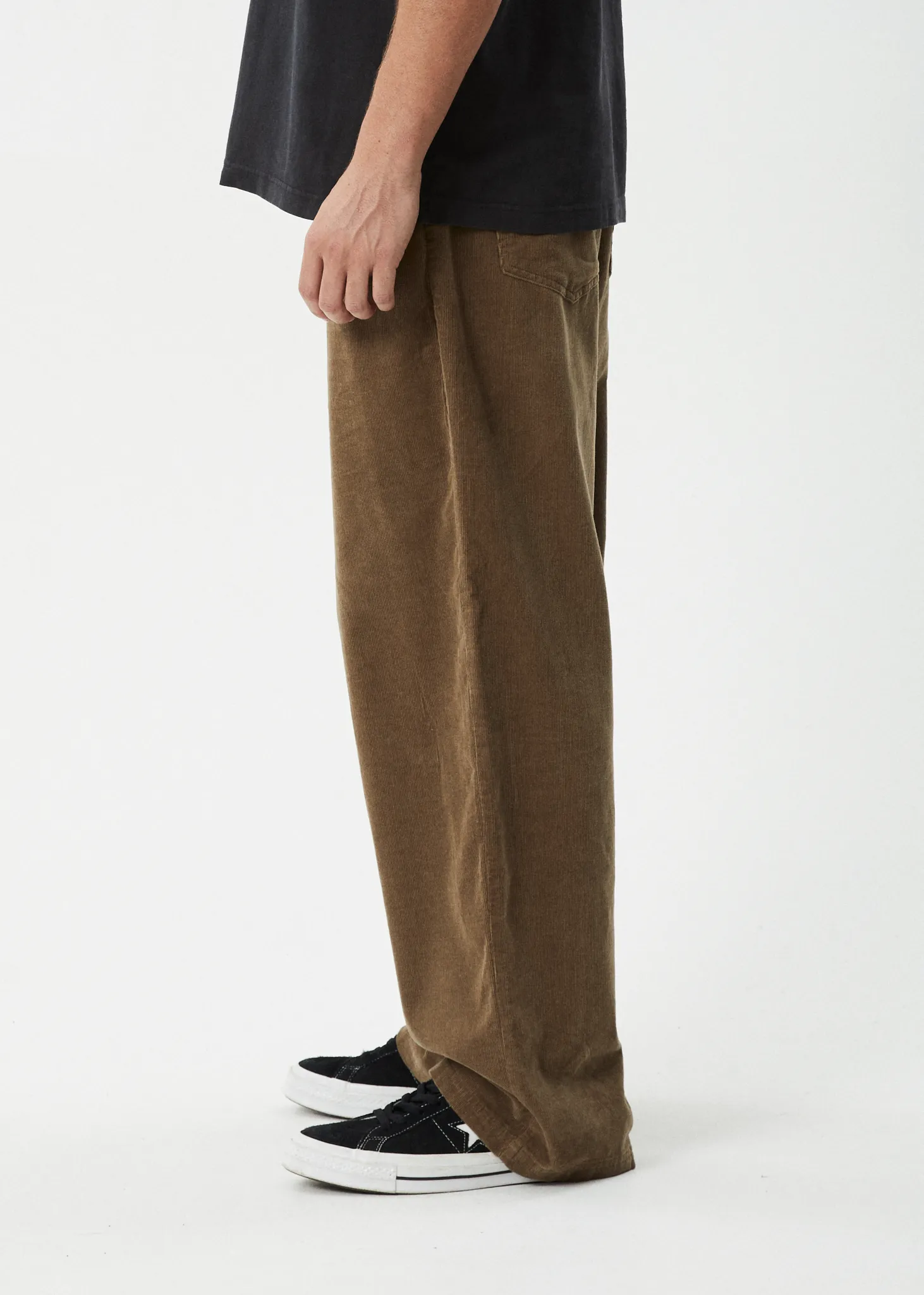 AFENDS Mens Welcome Back - Corduroy Baggy Pant - Fossil sold by Afends product image thumbnail 5