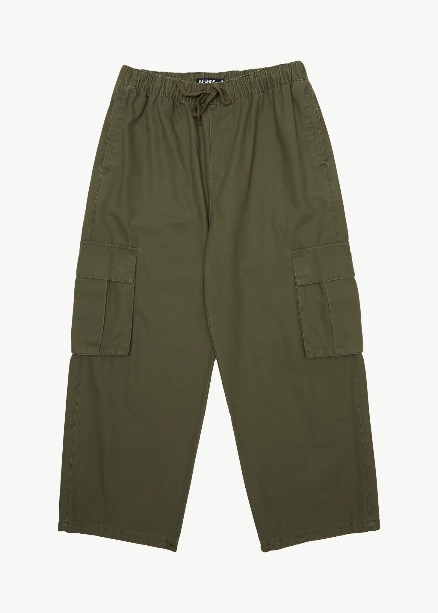 AFENDS Mens Atlas Canvas - Cargo Pant - Military sold by Afends