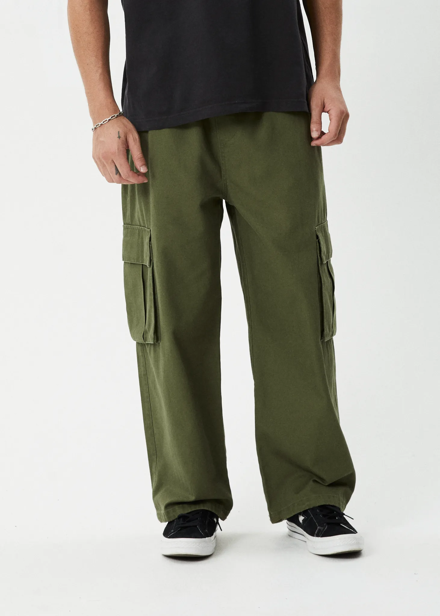 AFENDS Mens Atlas Canvas - Cargo Pant - Military sold by Afends product image thumbnail 3