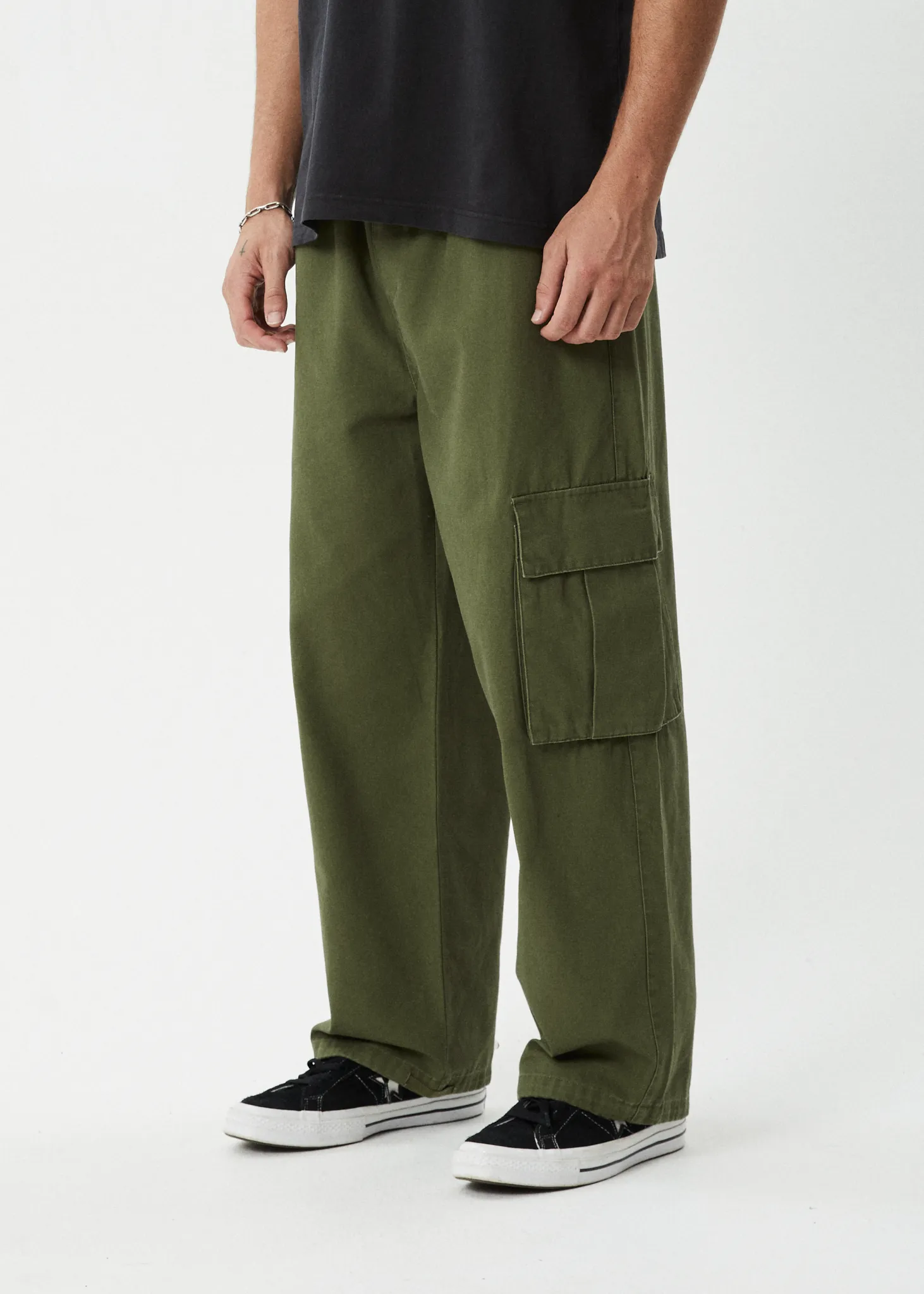 AFENDS Mens Atlas Canvas - Cargo Pant - Military sold by Afends product image thumbnail 4