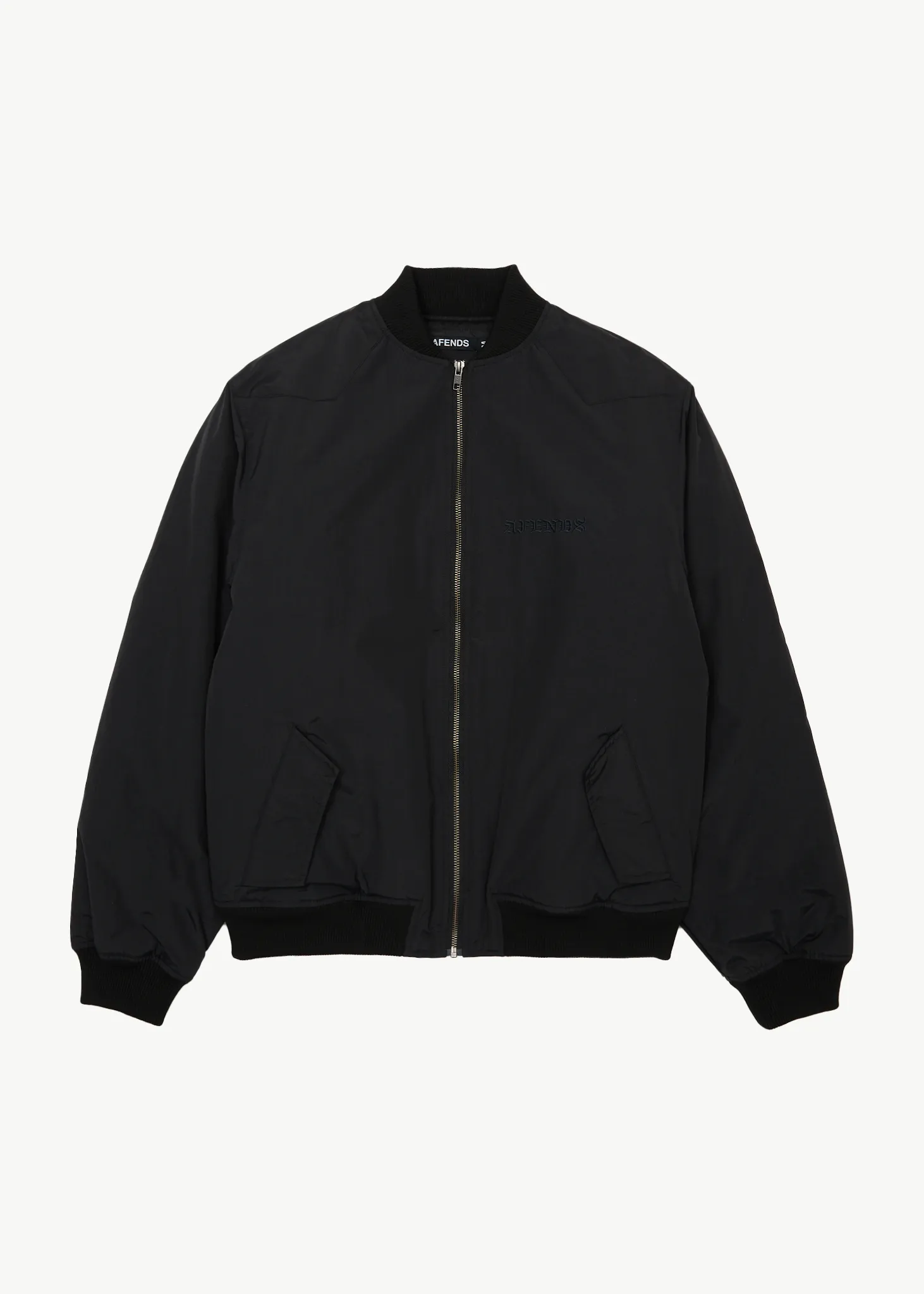 AFENDS Mens No More Bombs - Bomber Jacket - Black sold by Afends
