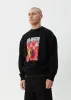 AFENDS Mens Dime Bag - Crew Neck Jumper - Black sold by Afends