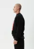 AFENDS Mens Dime Bag - Crew Neck Jumper - Black sold by Afends