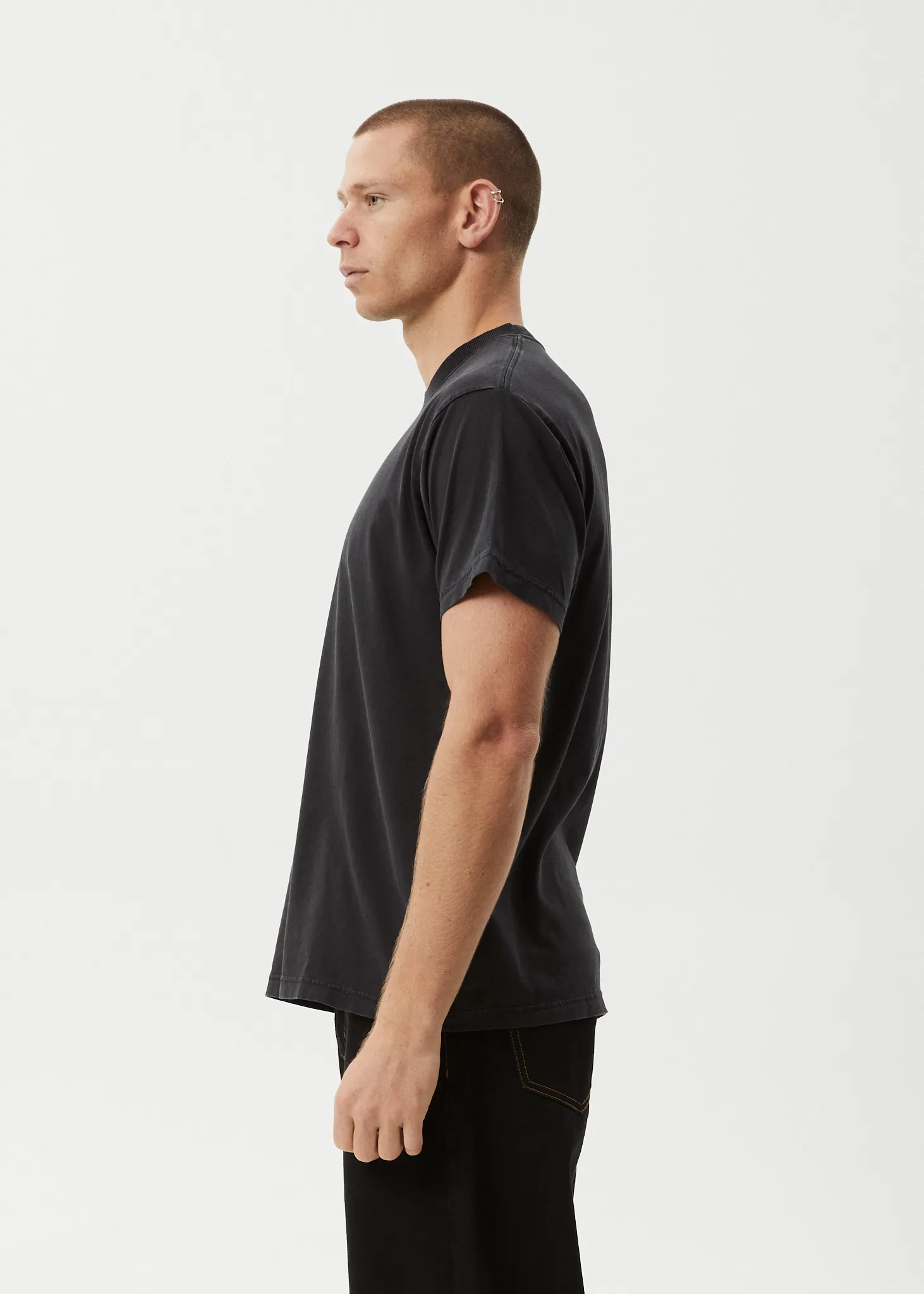 AFENDS Mens Mace Life - Boxy Tee - Stone Black sold by Afends product image thumbnail 4