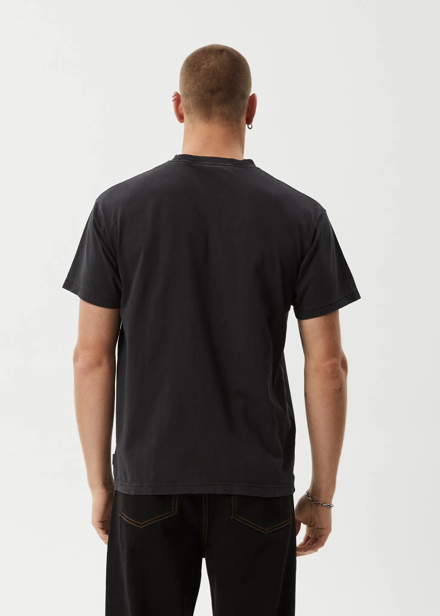AFENDS Mens Mace Life - Boxy Tee - Stone Black sold by Afends product image thumbnail 5
