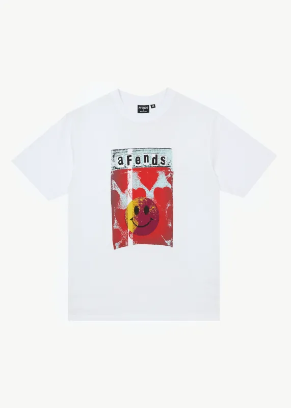 AFENDS Mens Dime Bag - Retro Tee - White sold by Afends