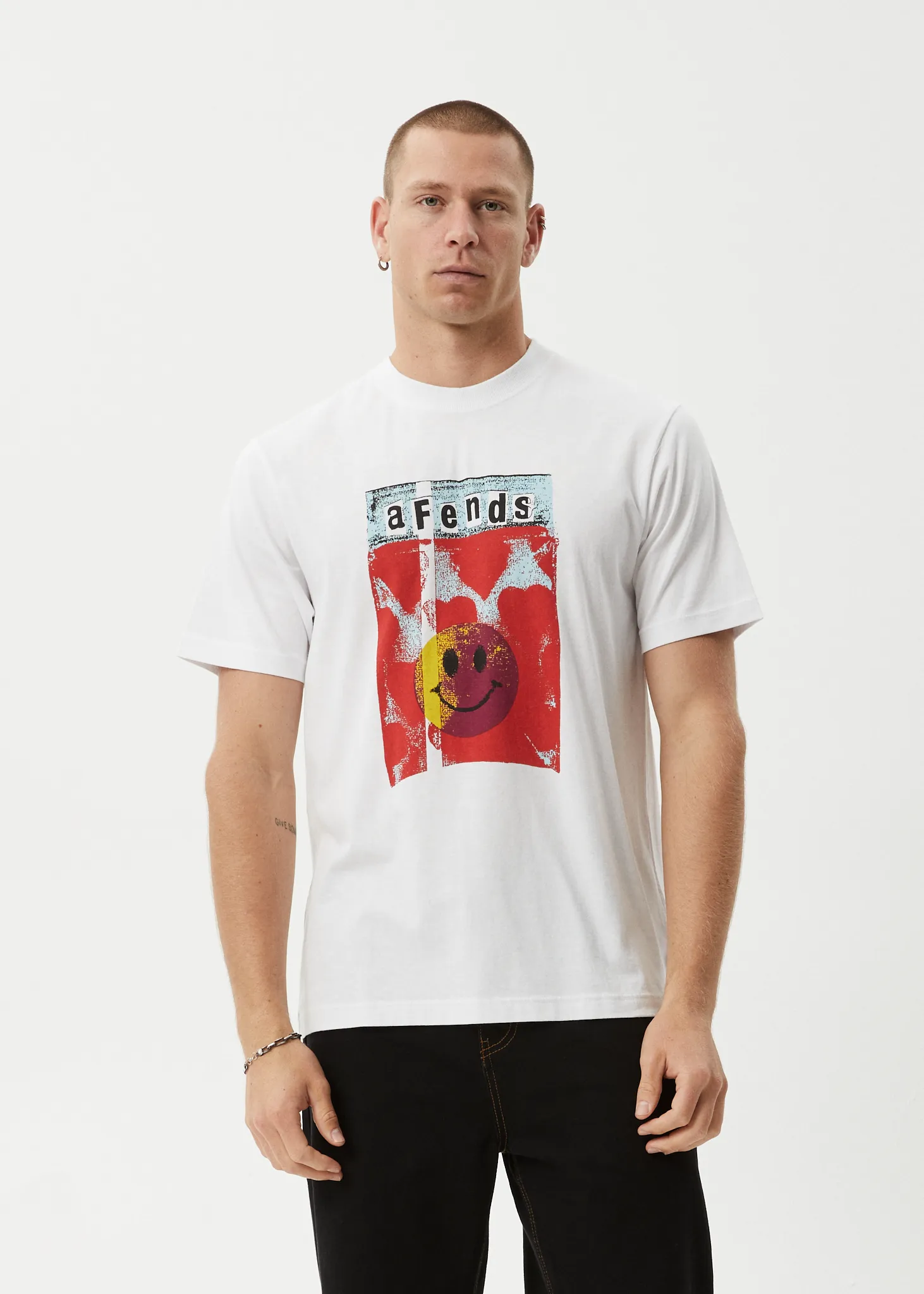 AFENDS Mens Dime Bag - Retro Tee - White sold by Afends product image thumbnail 3