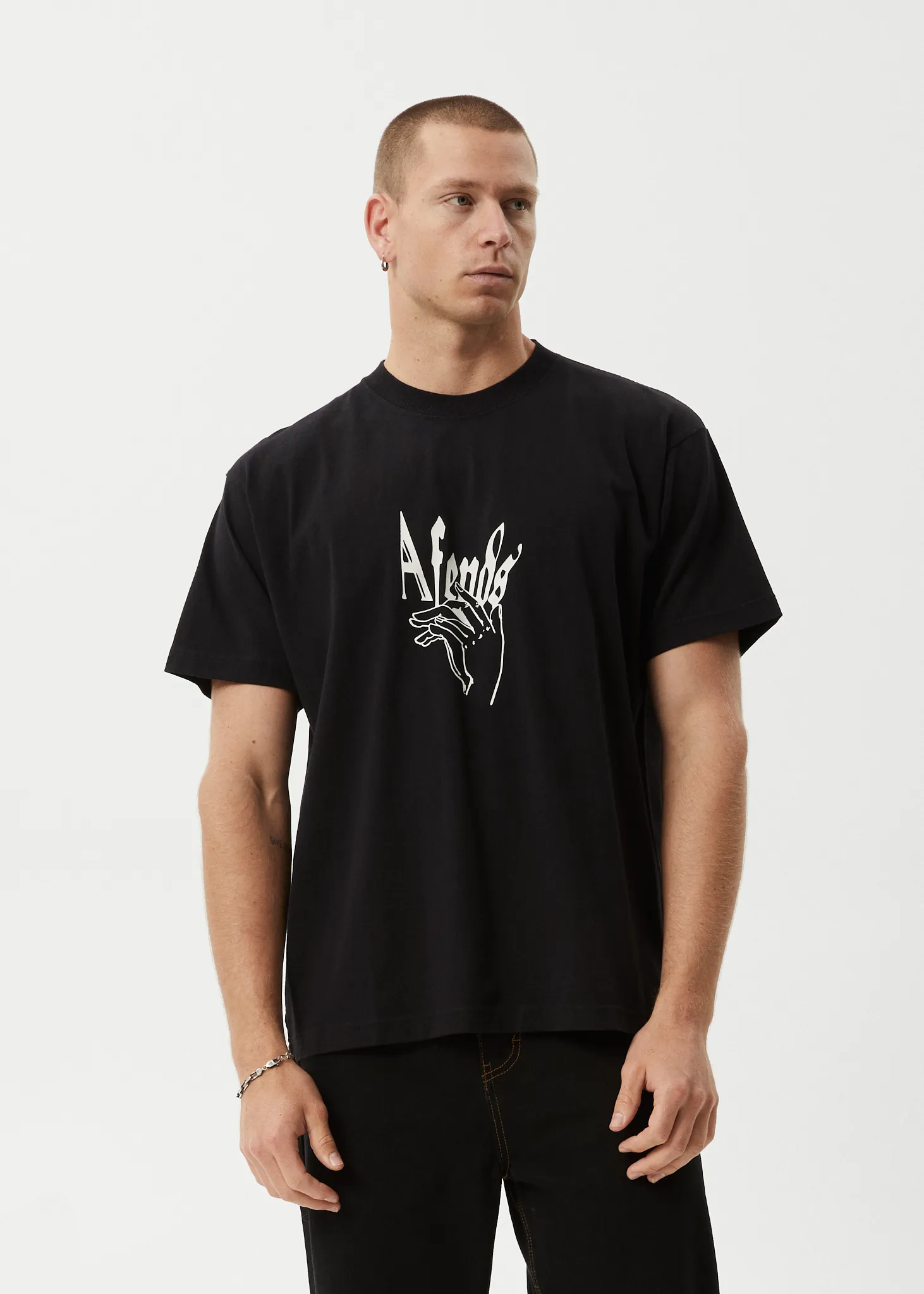 AFENDS Mens Magic Happens - Heavyweight Boxy Tee - Black sold by Afends product image thumbnail 2