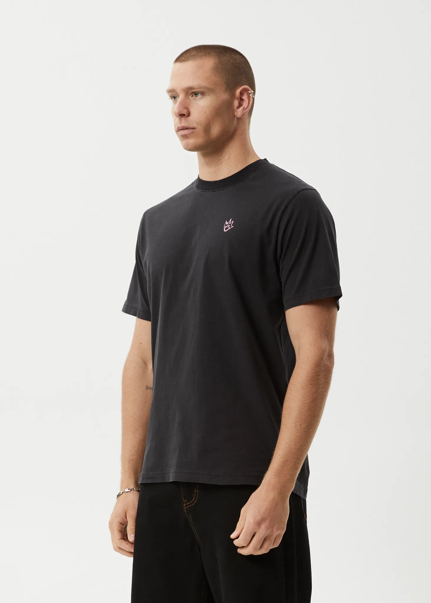 AFENDS Mens Kaleidodope - Retro Tee - Stone Black sold by Afends product image thumbnail 3