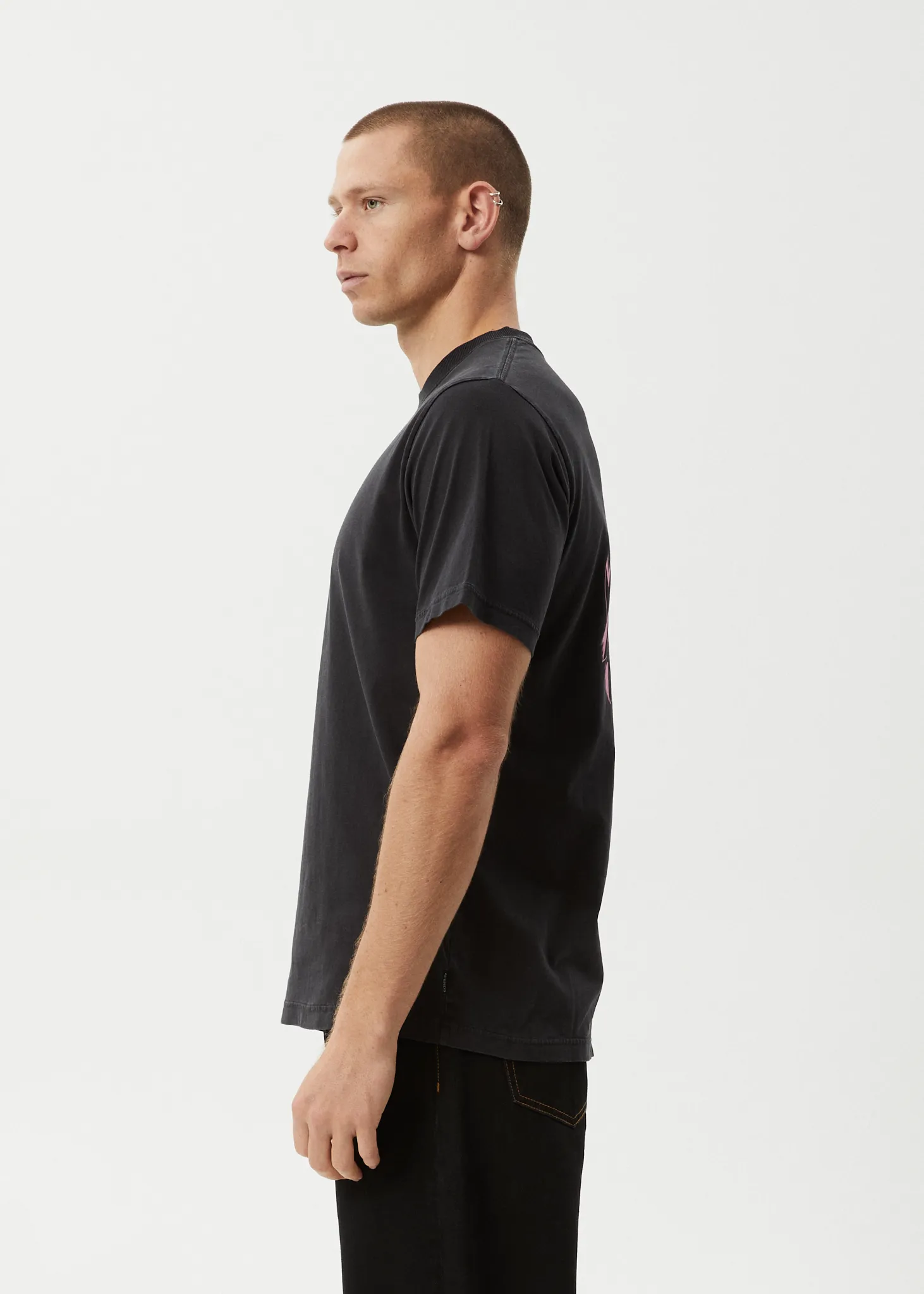 AFENDS Mens Kaleidodope - Retro Tee - Stone Black sold by Afends product image thumbnail 4