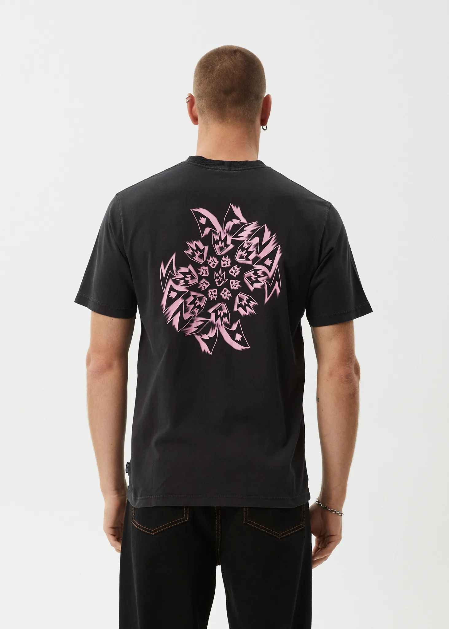 AFENDS Mens Kaleidodope - Retro Tee - Stone Black sold by Afends product image thumbnail 5