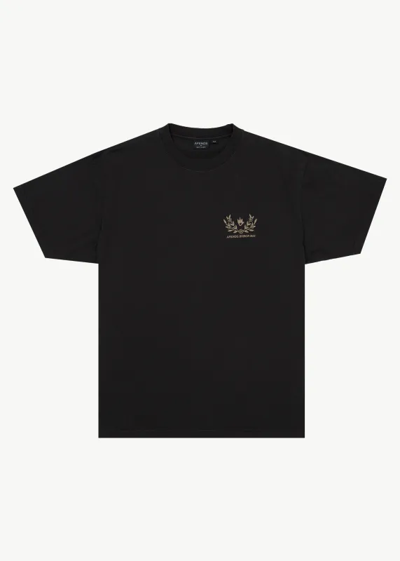AFENDS Mens Surf Related - Boxy Tee - Stone Black sold by Afends