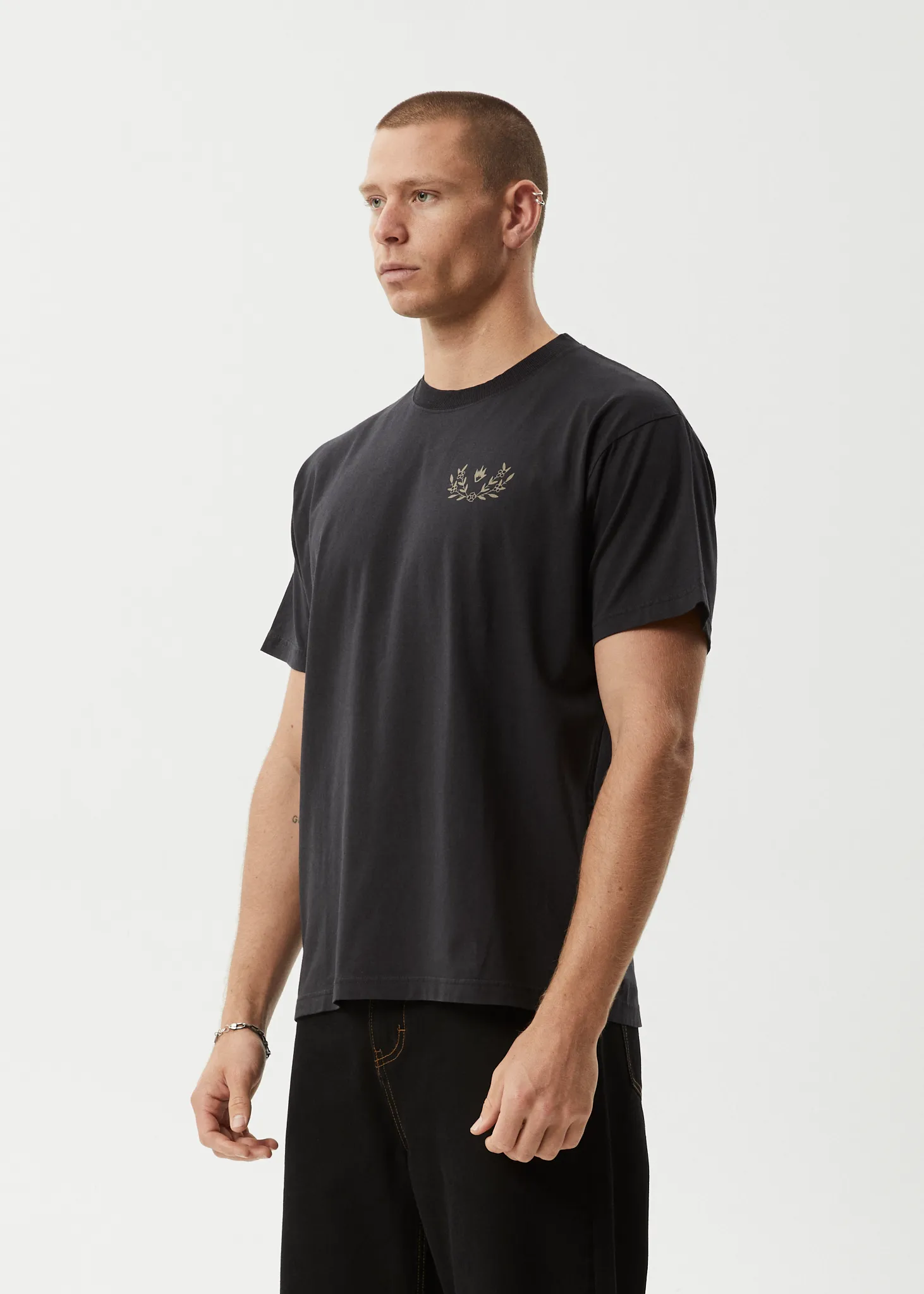 AFENDS Mens Surf Related - Boxy Tee - Stone Black sold by Afends product image thumbnail 3