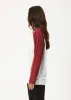 AFENDS Womens Ryan - Oversized Long Sleeve Raglan Tee - Burgundy sold by Afends