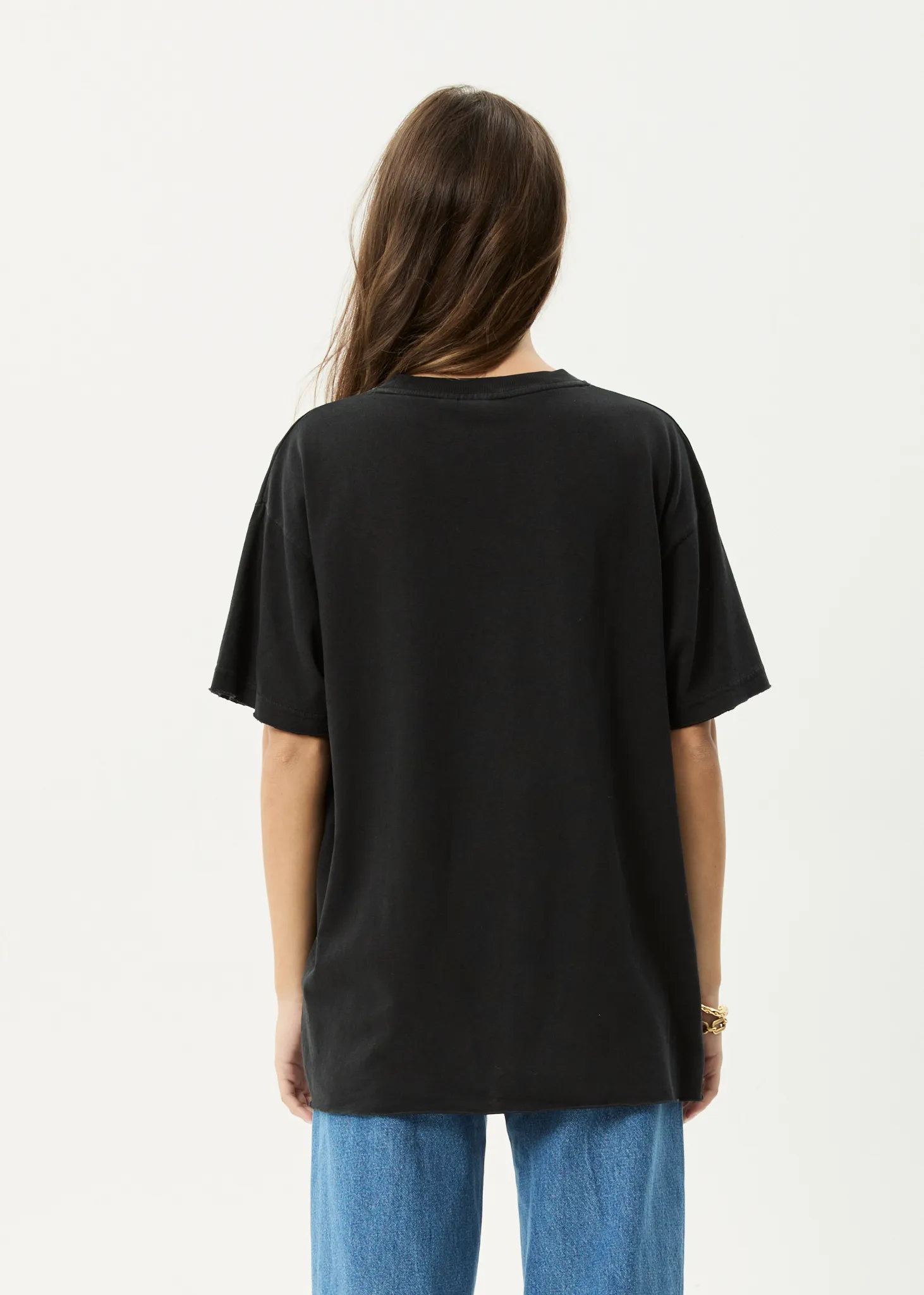 AFENDS Womens Cosmic Cow - Oversized Tee - Stone Black sold by Afends product image thumbnail 5