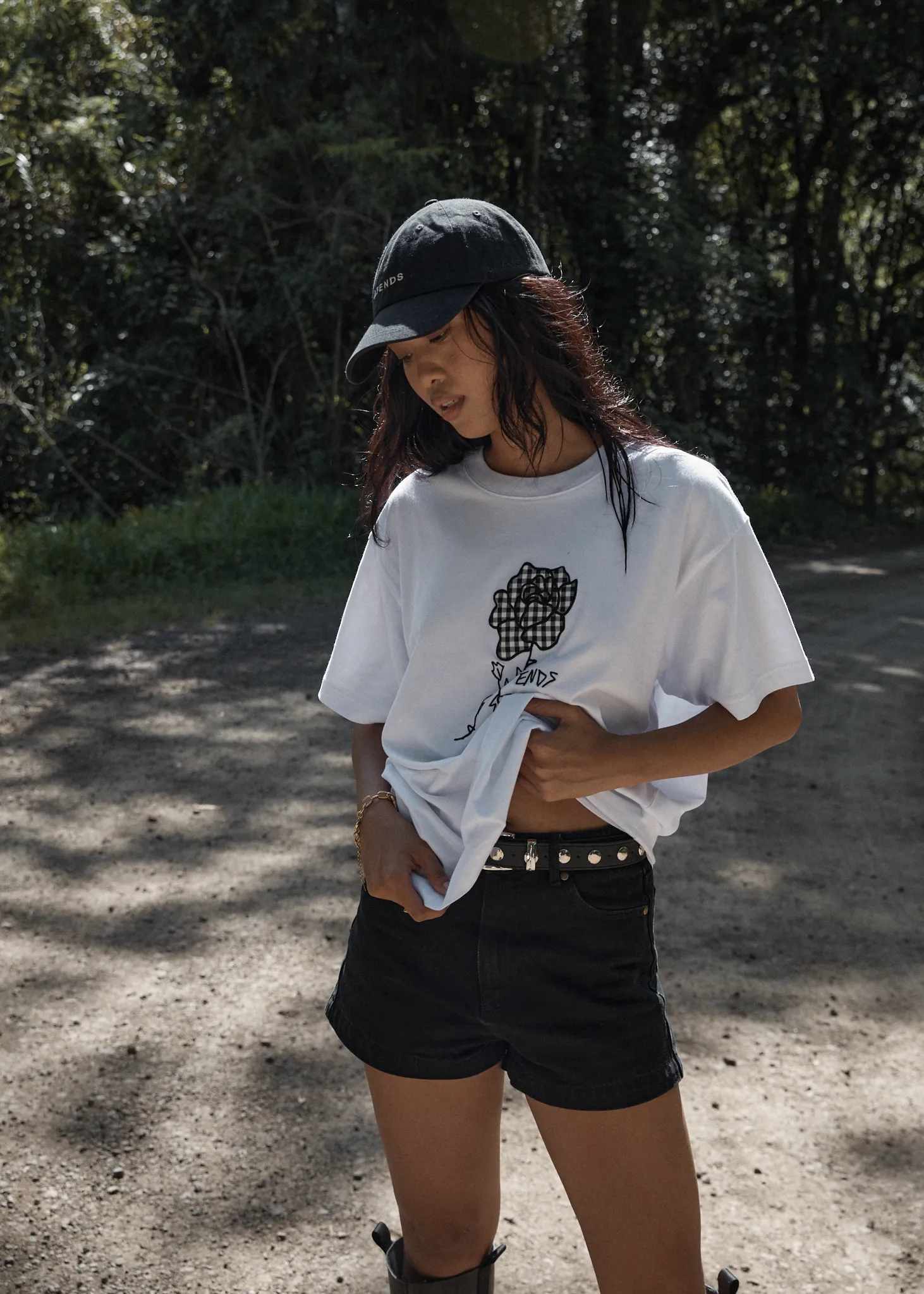 AFENDS Womens Patches - Oversized Tee - White sold by Afends product image thumbnail 2