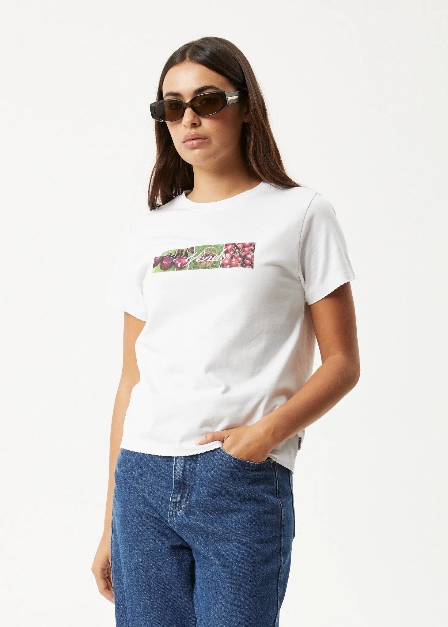 AFENDS Womens On Top - Regular Tee - White sold by Afends product image thumbnail 5