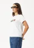 AFENDS Womens On Top -  Regular Tee - White sold by Afends