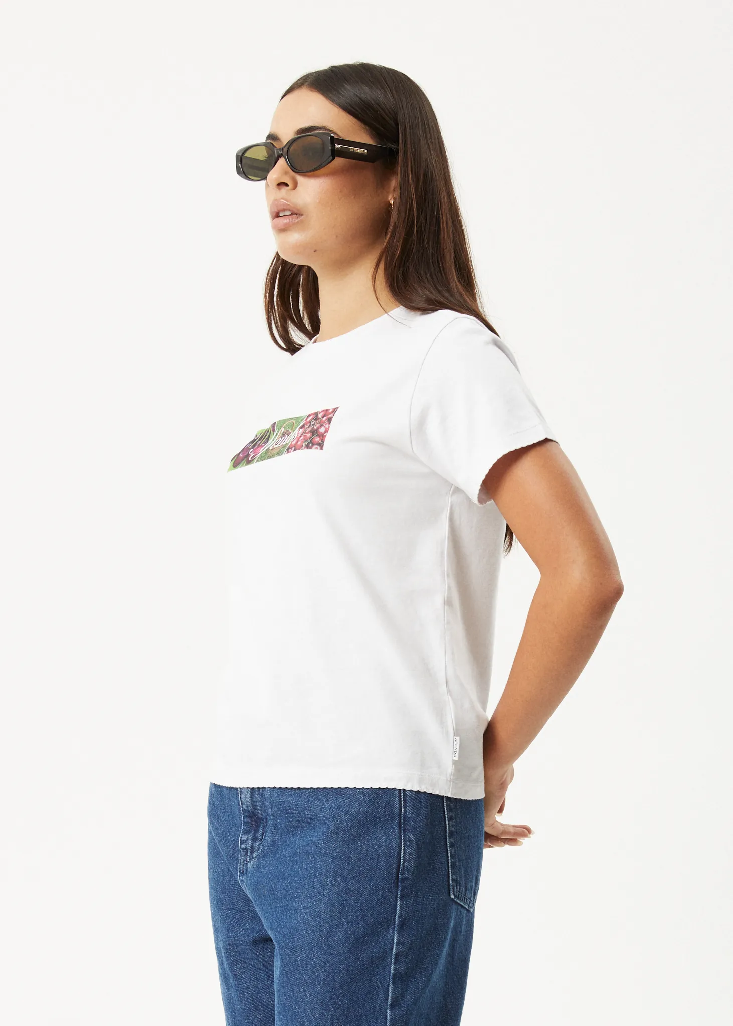 AFENDS Womens On Top - Regular Tee - White sold by Afends product image thumbnail 3