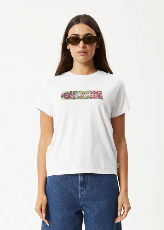 AFENDS Womens On Top -  Regular Tee - White sold by Afends