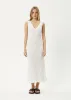 AFENDS Womens Focus - Seersucker Maxi Dress - Off White sold by Afends
