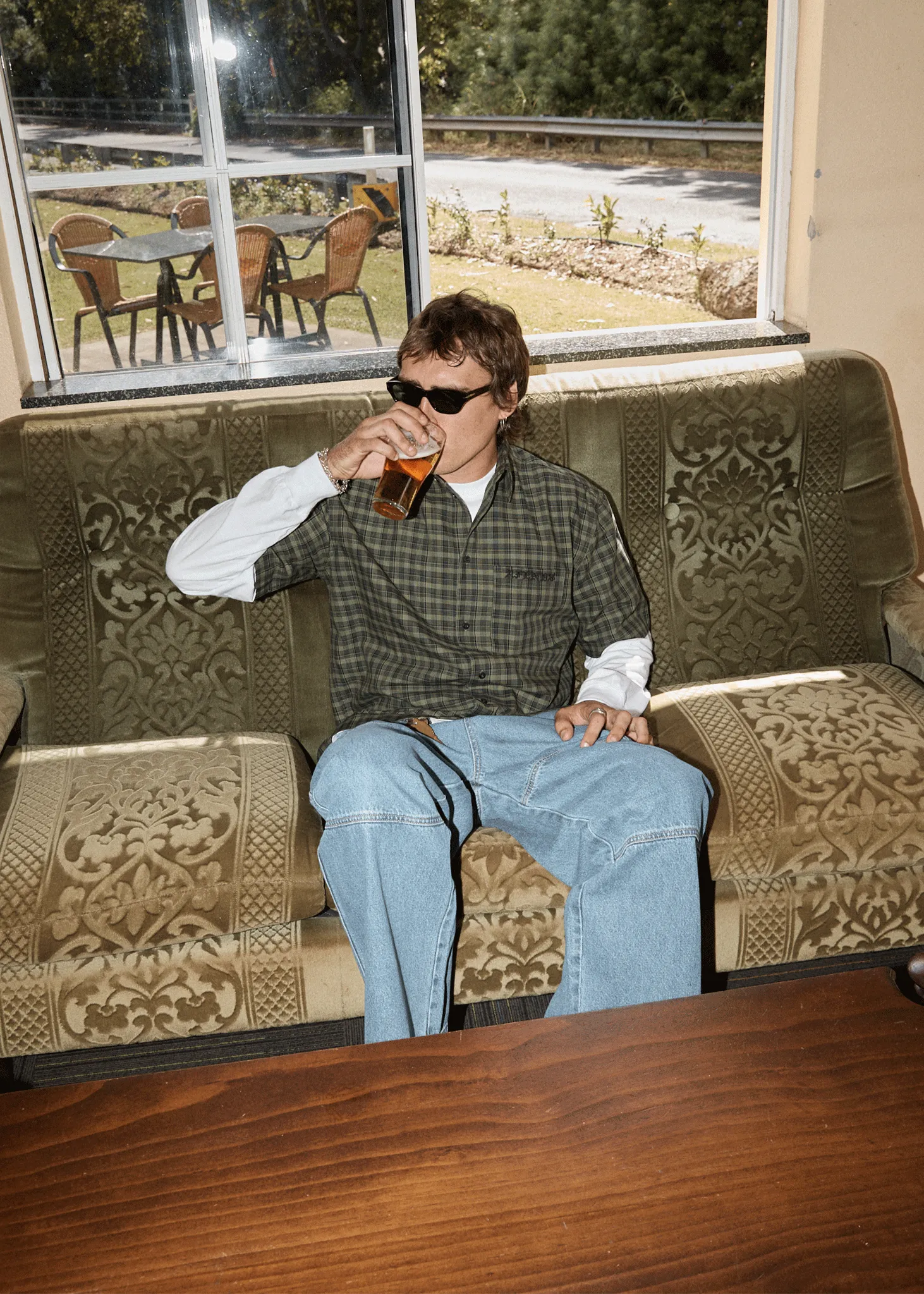 AFENDS Mens Ghost - Short Sleeve Shirt - Oil Green sold by Afends product image thumbnail 3