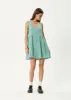 AFENDS Womens Creator Jesse - Seersucker Mini Dress - Pine sold by Afends