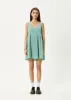 AFENDS Womens Creator Jesse - Seersucker Mini Dress - Pine sold by Afends