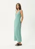 AFENDS Womens Creator - Seersucker Maxi Dress - Pine sold by Afends