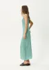 AFENDS Womens Creator - Seersucker Maxi Dress - Pine sold by Afends