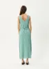 AFENDS Womens Creator - Seersucker Maxi Dress - Pine sold by Afends