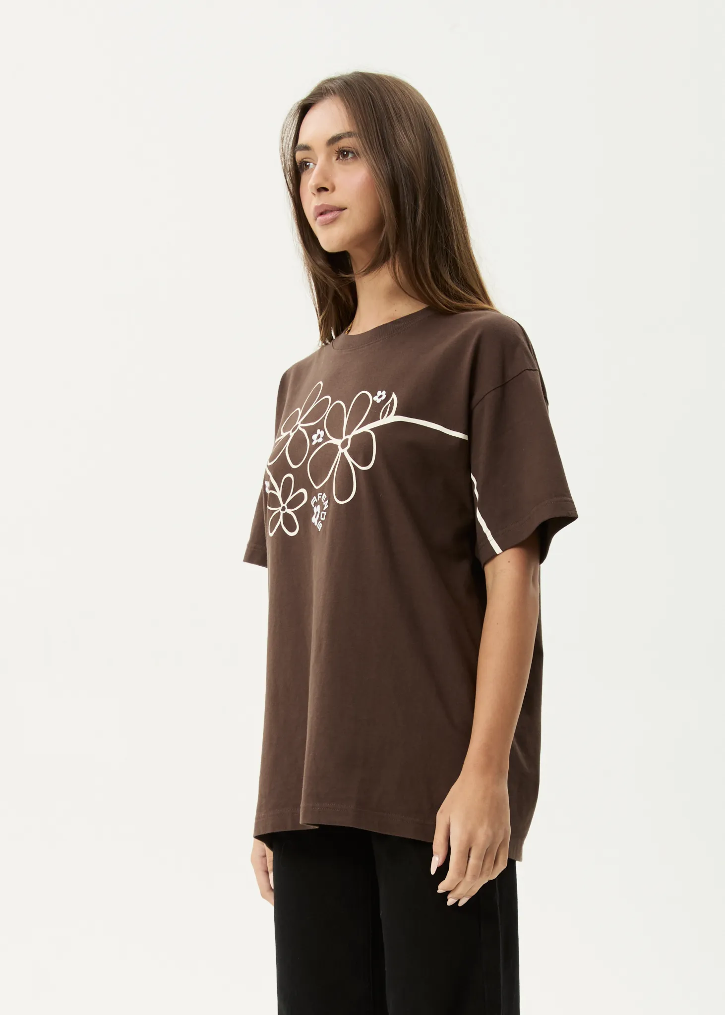 AFENDS Womens Tranquil - Oversized Tee - Coffee sold by Afends product image thumbnail 3